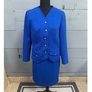 Vintage Alester Polyester Skirt Suit